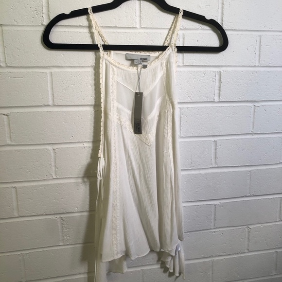 Solemio Summer Tank Top with Tie Sides - Sz Small